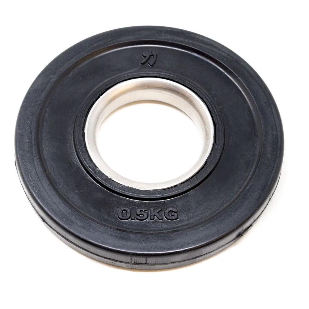Rubber Coated Plates - Black 0.5kg -5kg - Image 3