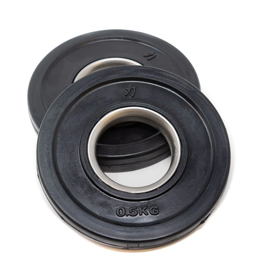 Rubber Coated Plates - Black 0.5kg -5kg - Image 4