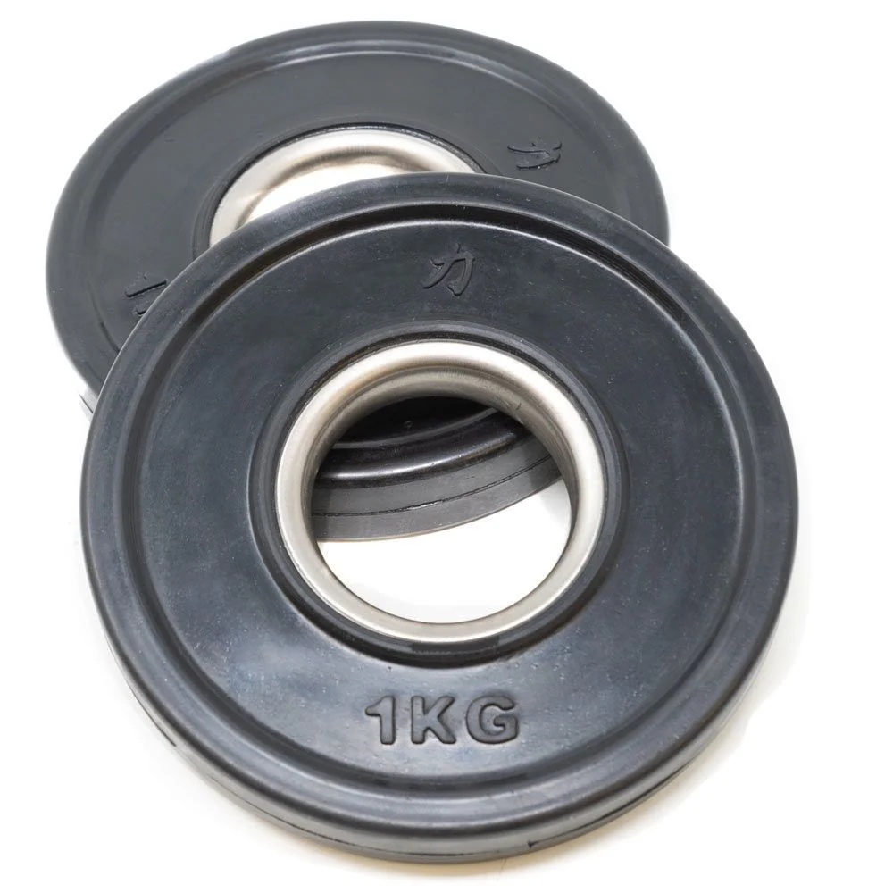 Rubber Coated Plates - Black 0.5kg -5kg - Image 7