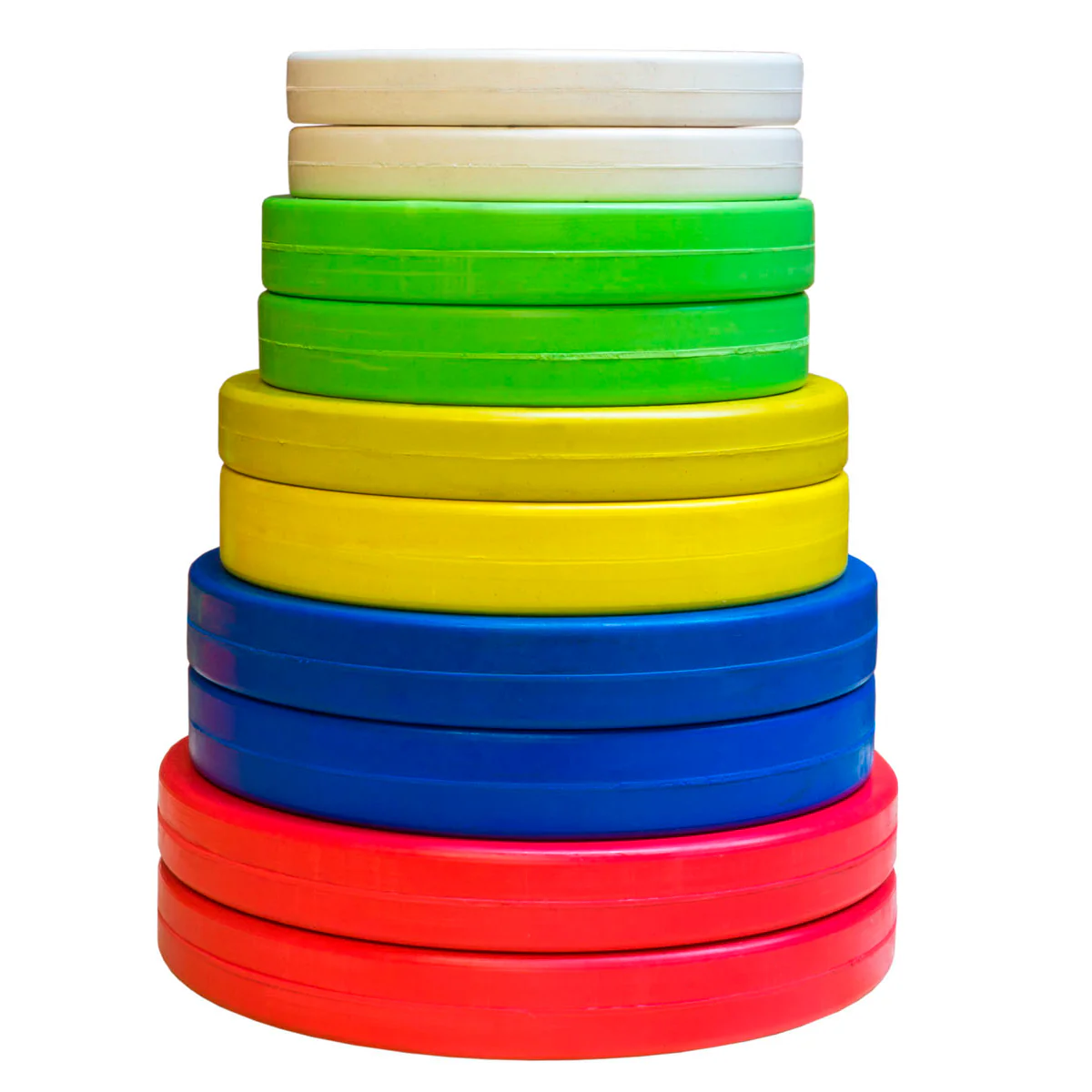 Rubber Coated Plates - Coloured 0.5kg -2.5kg - Image 14