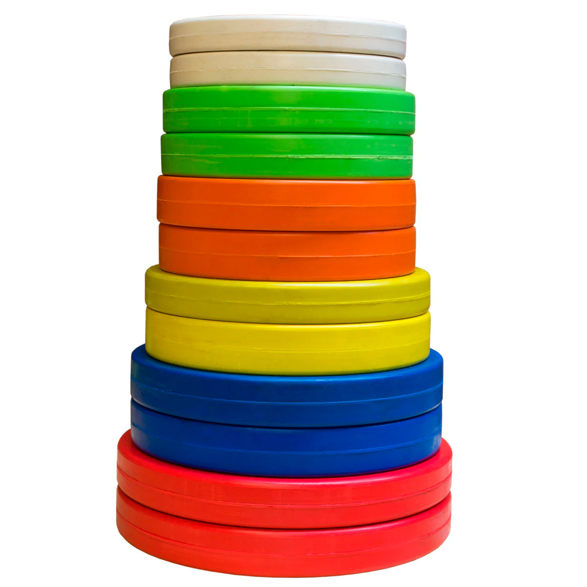 Rubber Coated Plates - Coloured 0.5kg -2.5kg - Image 15