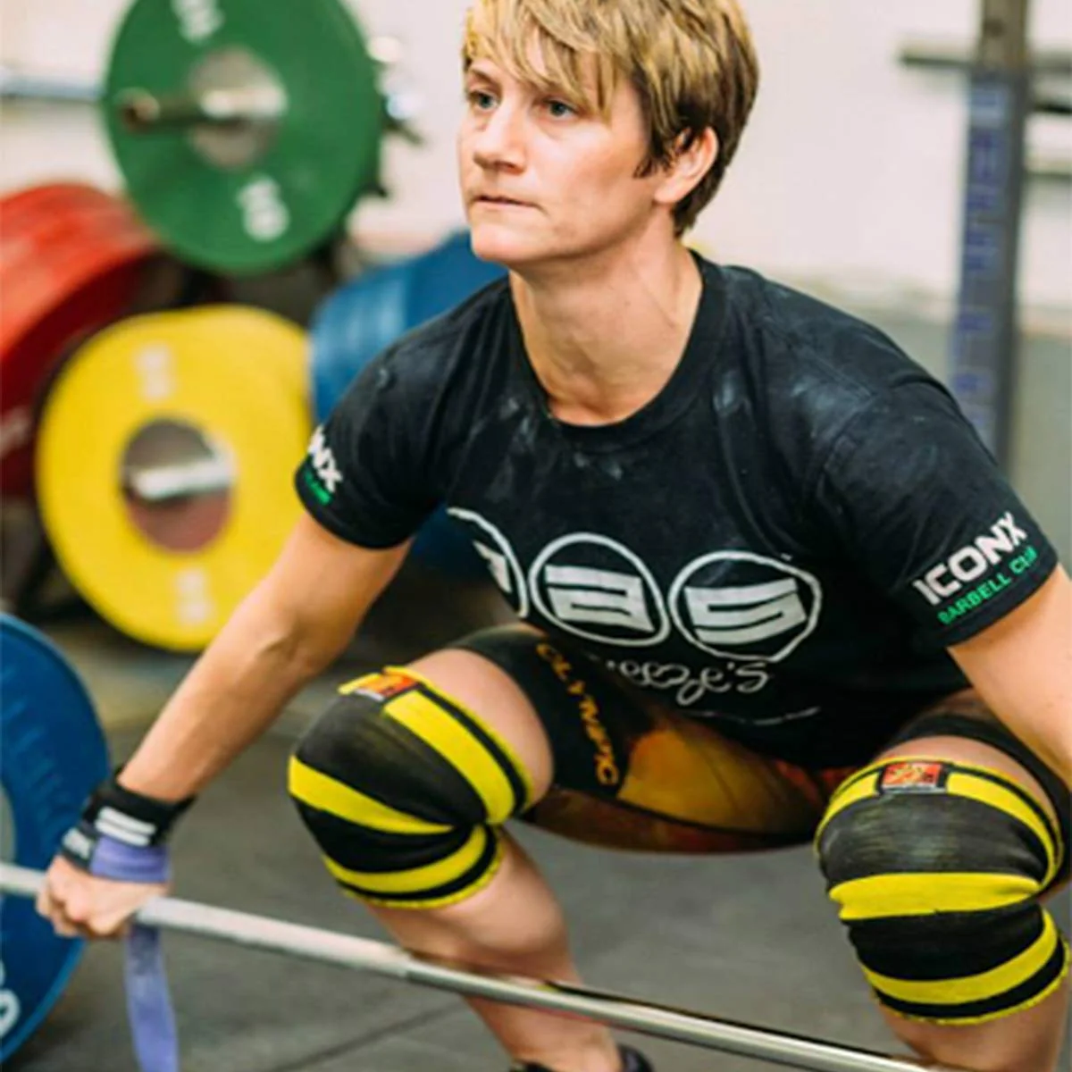 Double Ply Thor Knee Sleeves - Yellow/Black - Image 5