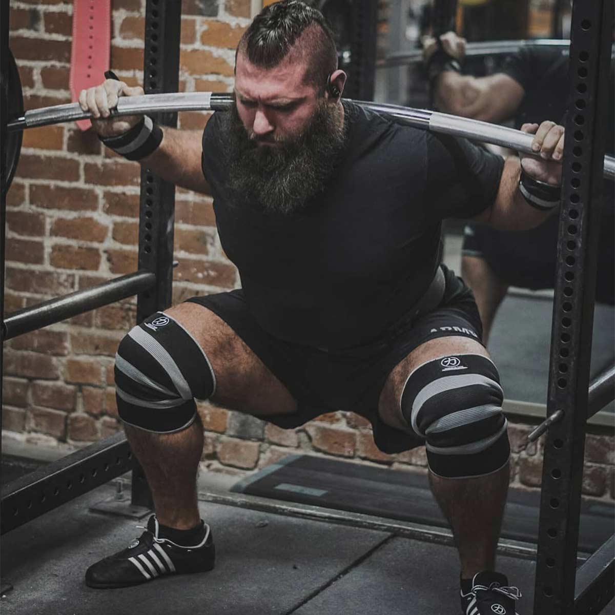 Triple Ply Odin Knee Sleeves - Grey/Black - Image 3