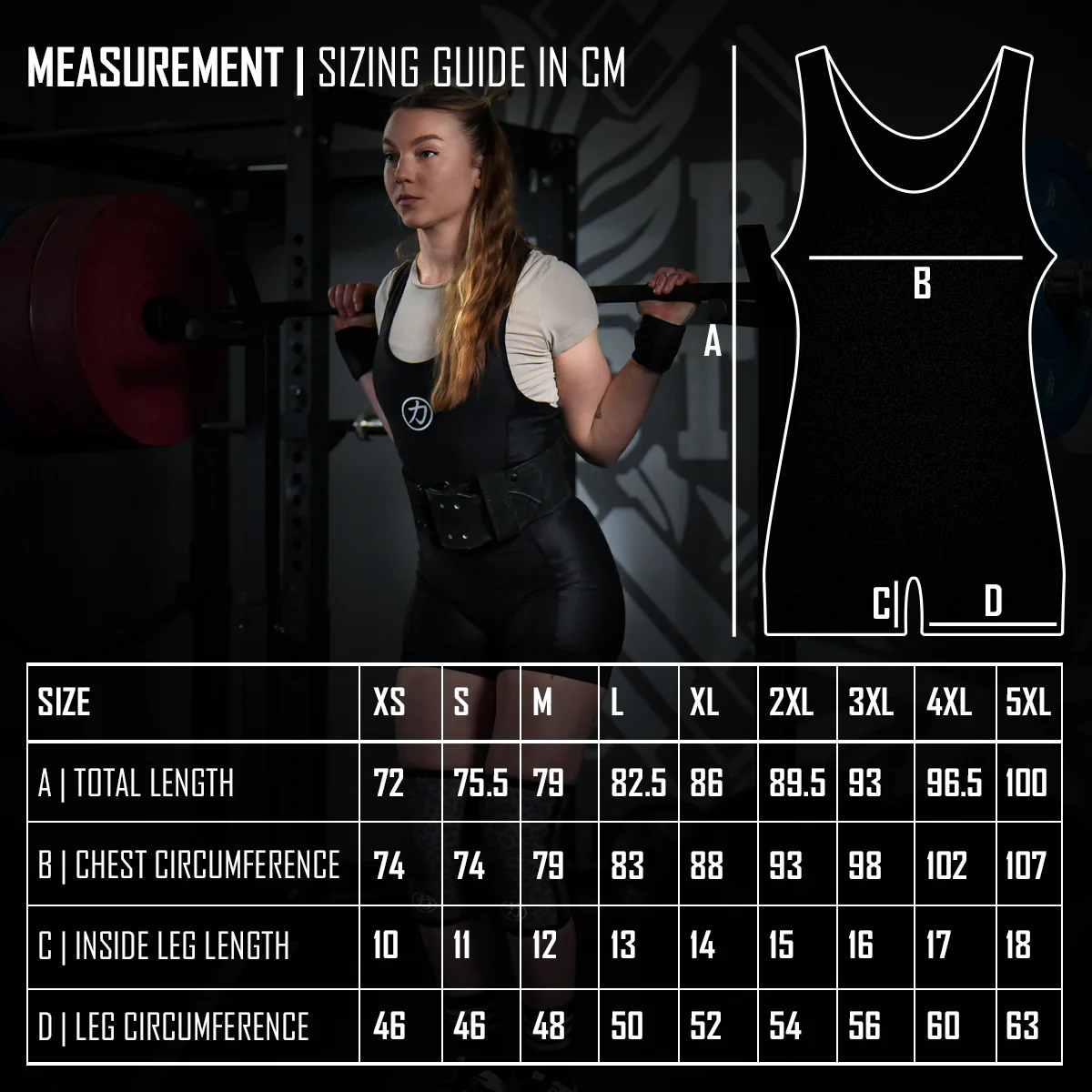 Women's Singlet, Black - IPF Approved - Image 6