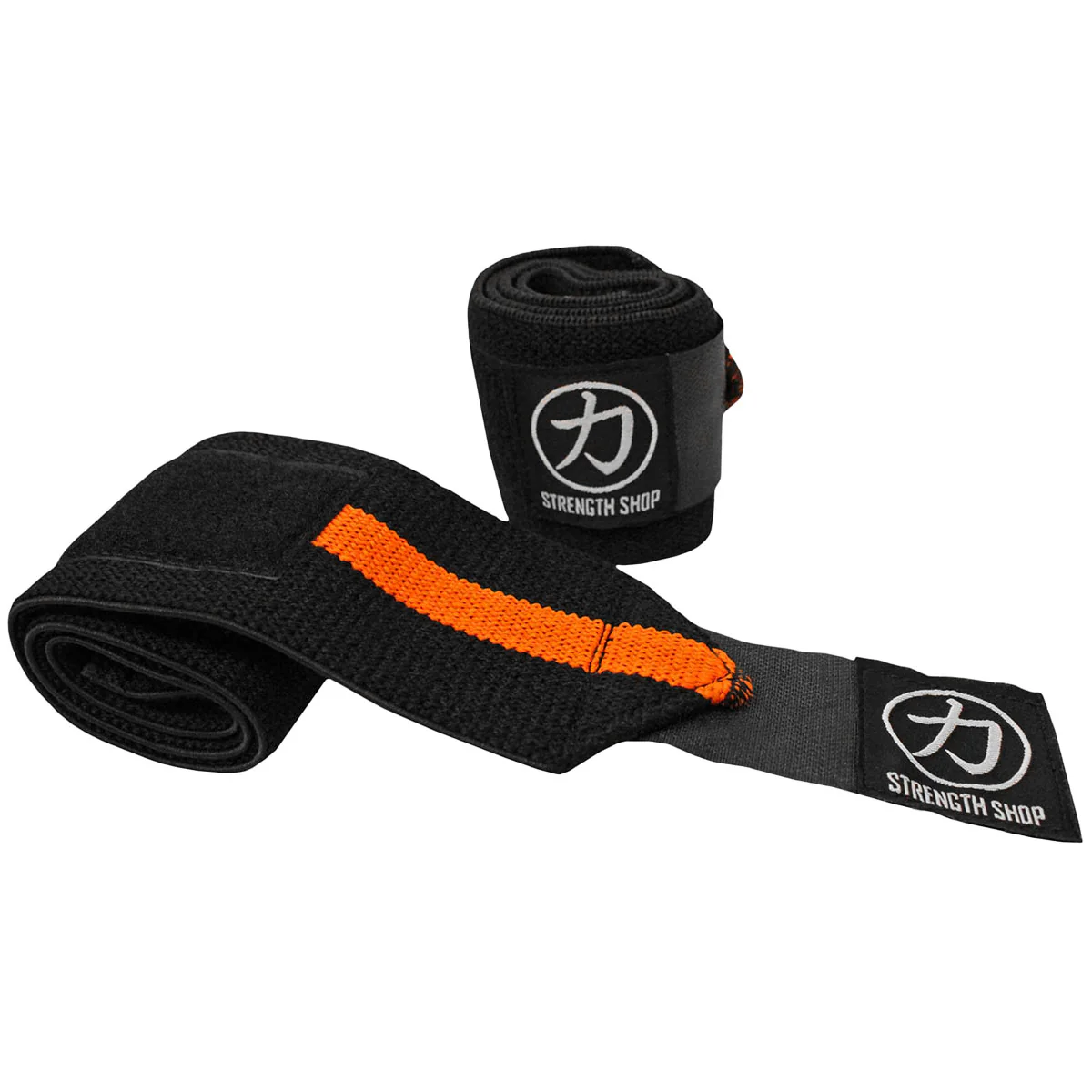 Zeus Wrist Wraps - Orange / Black - IPF Approved - Image 3