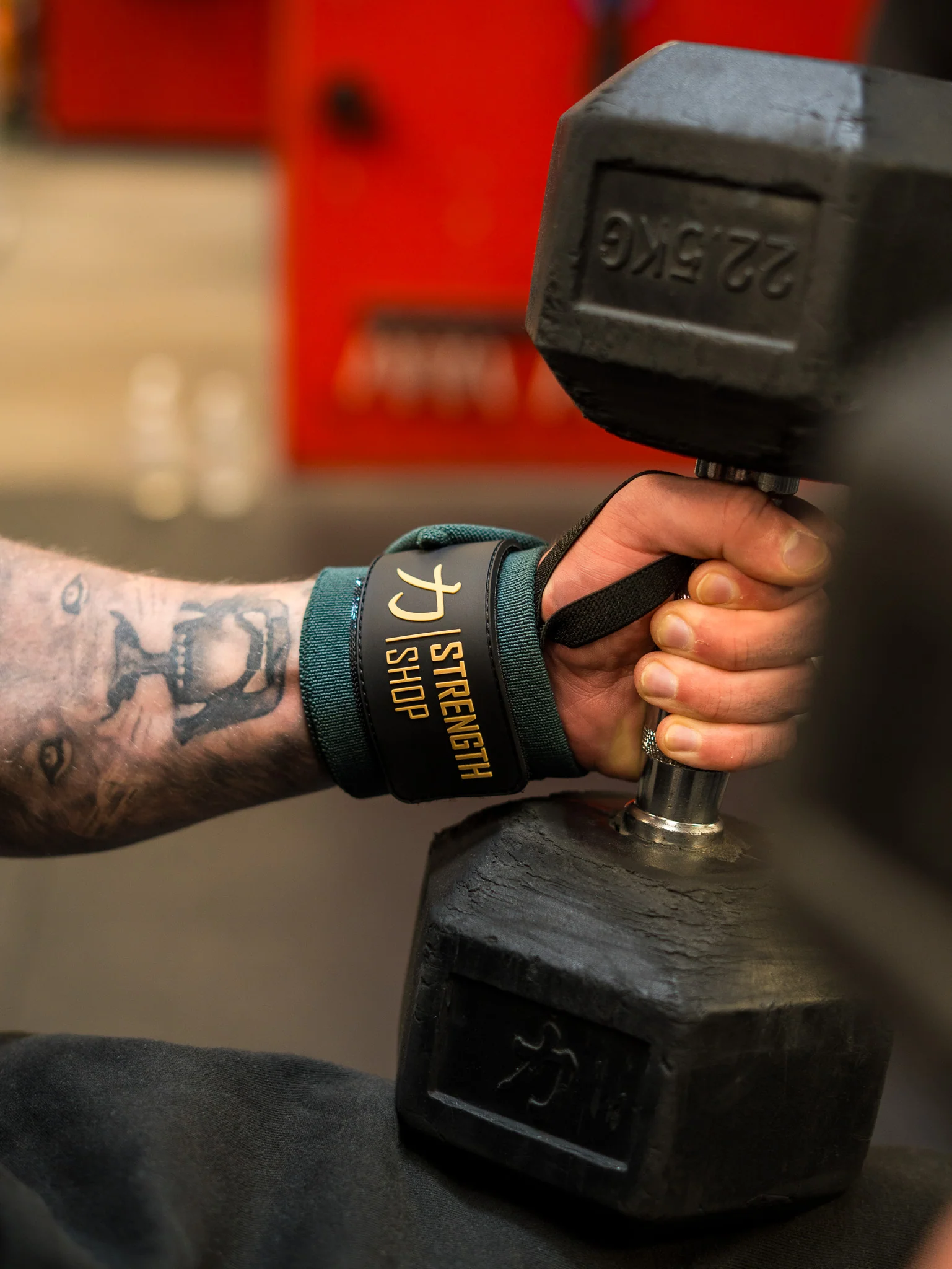 Strength Stack - Vintage Green - 10mm Lever Belt, 7mm Inferno Knee Sleeves & Zeus Wrist Wraps - Image 10