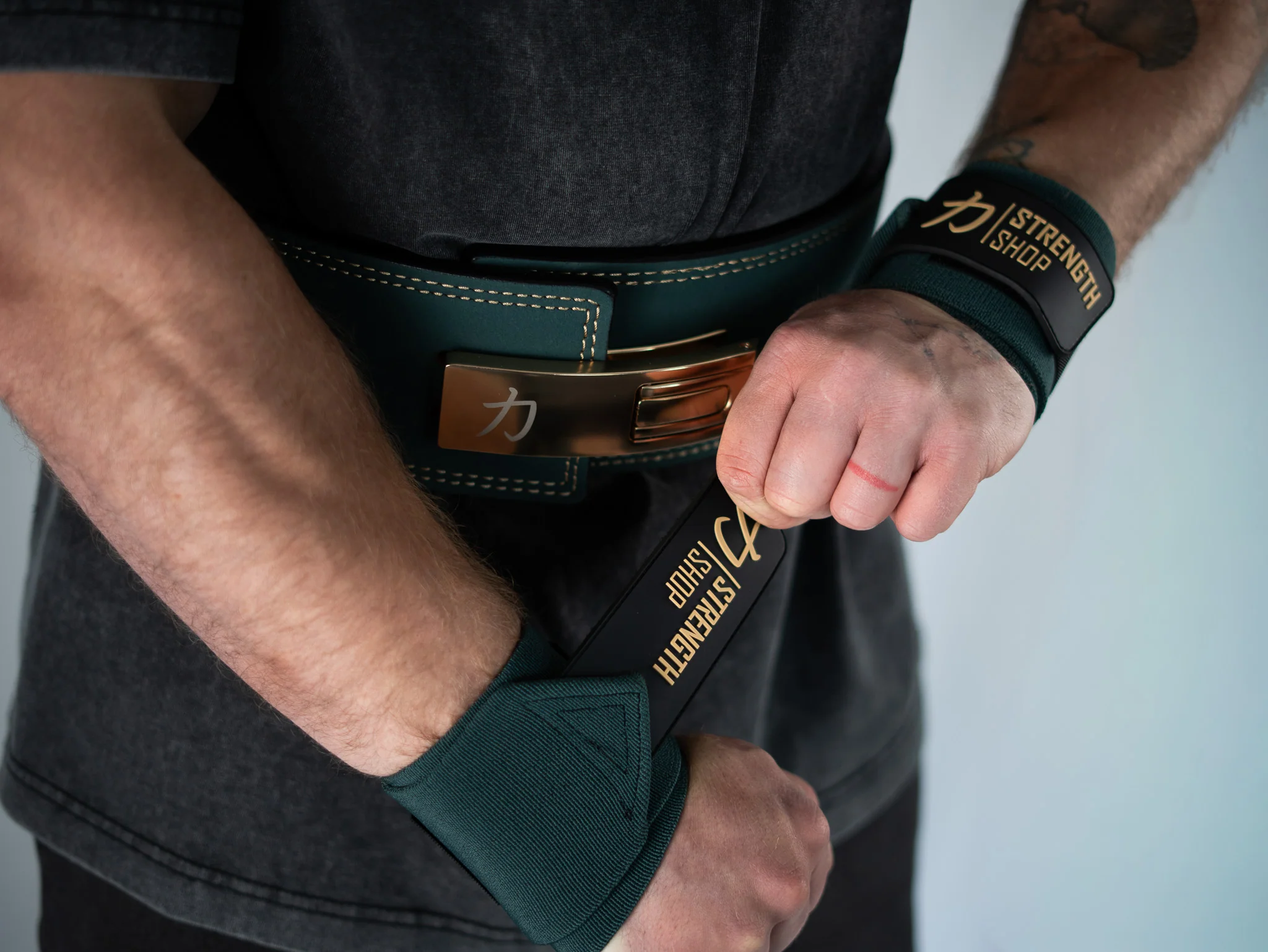 Zeus Wrist Wraps - Vintage Green - IPF Approved - Image 9