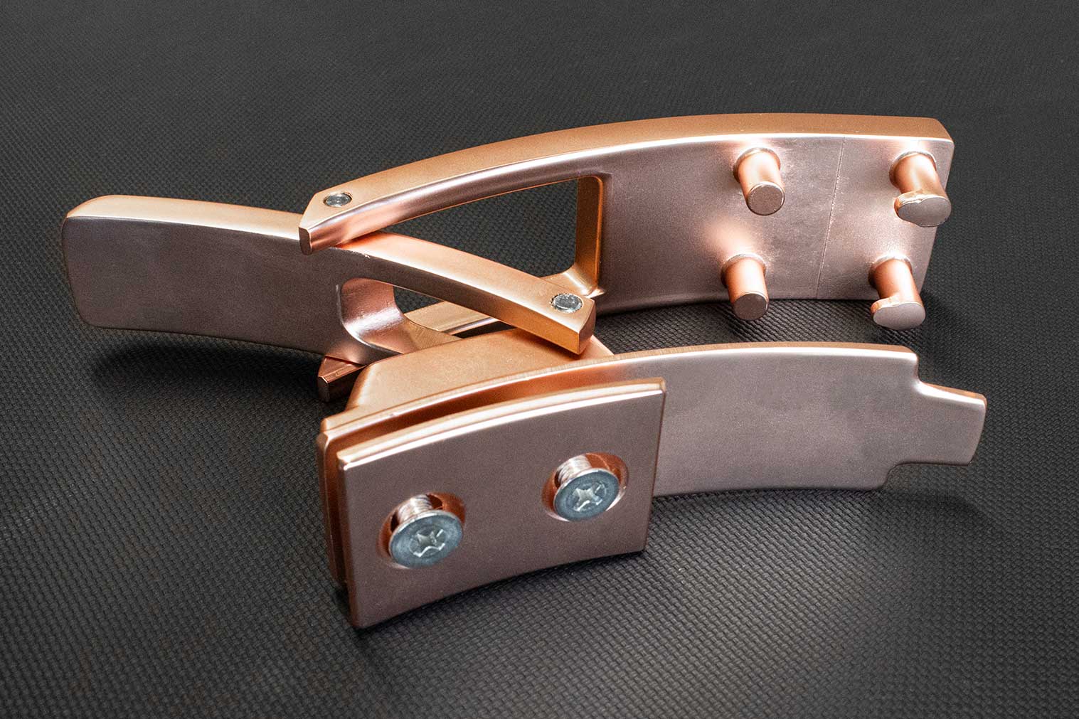 Zinc Alloy Lever Buckle - Rose Gold w/lifetime warranty - Image 4