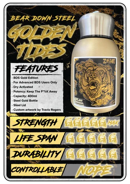 Z☠️NE Bear Down Steel Golden Tides - Athletic Salts - Image 4